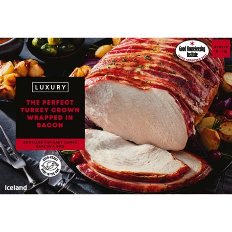Iceland Luxury The Perfect Turkey Crown Wrapped in Bacon .